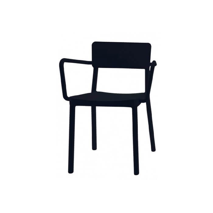 Fauteuil empilable Lisboa Noire