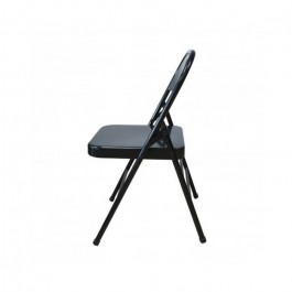 Chaise métallique pliante accrochable noire M0