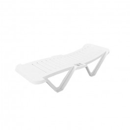 Chaise longue empilable Costa Brava blanche