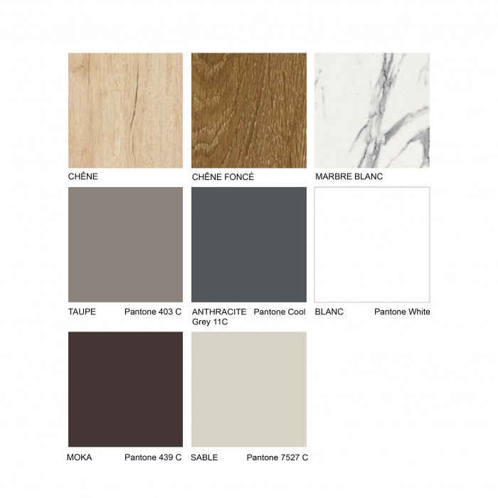 Table Quatro high fix ø60cm Ezpeleta