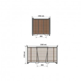 15 ensembles brasserie piètement cornière 220x80 + rack cadenassable