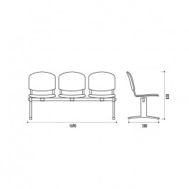 Poutre Iso multiplis 3 places