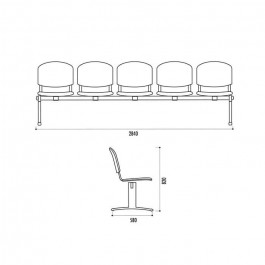 Poutre Iso multiplis 5 places