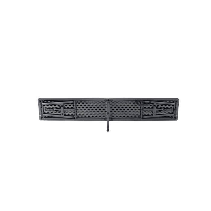 Banc valise 180 cm gris foncé, plastique, résistante, solide, polyéthylène HDPE, pur recyclable, table 4 personnes