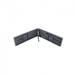 Banc valise 180 cm gris foncé, plastique, résistante, solide, polyéthylène HDPE, pur recyclable, table 4 personnes