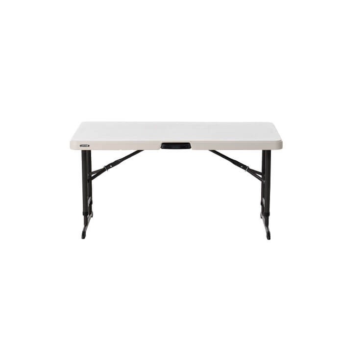 Table enfant pliante, beige 122x60cm hauteur ajustable, plastique, solide, polyéthylène HDPE pur, recyclable, table 4 personnes Table enfant pliante, beige 122x60cm hauteur ajustable, plastique, solide, polyéthylène HDPE pur, recyclable, table 4 personnes