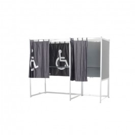 Combine 2 isoloirs 100x100 + 1PMR 100X150