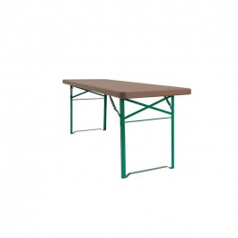 Table brasserie Munich 220x70cm piètement cornière - ZOWN-Maxchief