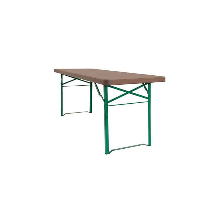 Table brasserie Munich 220x70cm piètement cornière - ZOWN-Maxchief