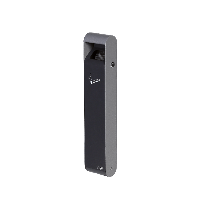 CENDRIER MURAL "SLIM" 3L ANTHRACITE AVEC BAC INTERIEUR CENDRIER MURAL "SLIM" 3L ANTHRACITE AVEC BAC INTERIEUR