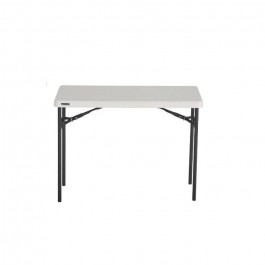 Tables pliantes, beige 100,5x50cm,  plastique, résistante, solide, polyéthylène HDPE pur, recyclable, table 6 personnes
