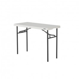 Tables pliantes, beige 100,5x50cm,  plastique, résistante, solide, polyéthylène HDPE pur, recyclable, table 6 personnes