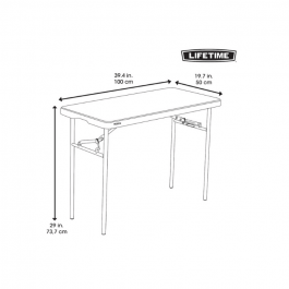 Table polyethylene Lifetime pliable 122 x 76cm