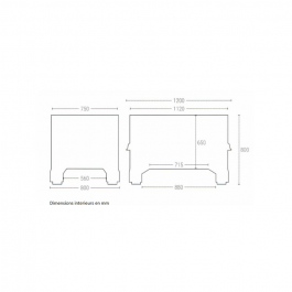 Caisse palette plastique 550l 1200x800x925 avec roues
