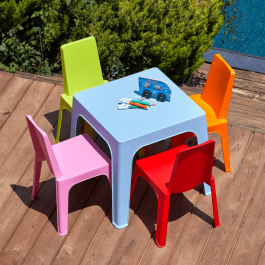 Table enfant Julieta mixte couleur - box palette - Resol
